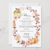 Brautparty für den Herbst Einladung (Vorderseite)