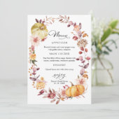 Brautparty für den Herbst Einladung (Stehend Vorderseite)