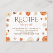 Brautparty für die Anfrage von Fallrezepten Begleitkarte (Vorderseite)