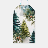 Brautparty für die Aquarellkiefer Geschenkanhänger (Rückseite)