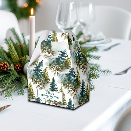 Brautparty für die Aquarellkiefer Geschenkschachtel