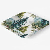 Brautparty für die Aquarellkiefer Pappteller (Gewinkelt)