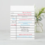 Brautparty für die benutzerdefinierte Bibliothek Einladung (Stehend Vorderseite)