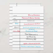 Brautparty für die benutzerdefinierte Bibliothek Einladung (Vorne/Hinten)