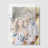 Brautparty für die blaue Wildblume Pergament Einladungen (Versatz (Ehepaar))