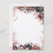 Brautparty für die Blume im Herbst Einladung (Rückseite)