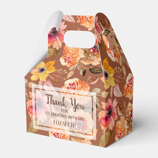 Brautparty für die Blume im Herbst Geschenkschachtel (Vorderseite)