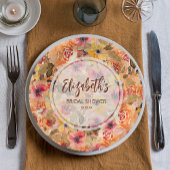 Brautparty für die Blume im Herbst Pappteller