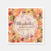 Brautparty für die Blume im Herbst Serviette (Vorderseite)
