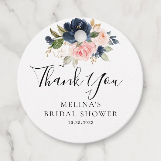 Brautparty für die Blume von Herbst-Gold Geschenkanhänger (Vorderseite)