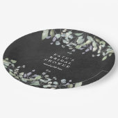 Brautparty für die Blumenzwiebeln Pappteller (Schrägansicht)