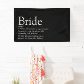 Brautparty für die Brückendefinition Schwarz/Weiß Banner (Insitu)