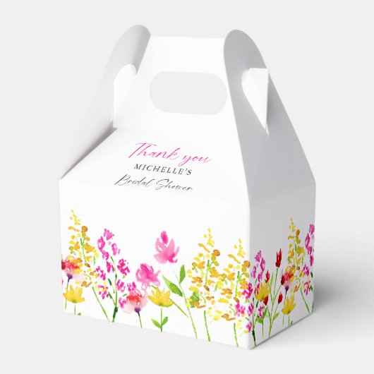 Brautparty für die florale benutzerdefinierte Wild Geschenkschachtel (Vorderseite)