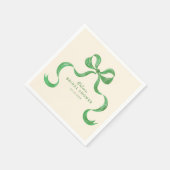 Brautparty für die grüne Hand Serviette (Ecke)