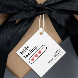 Brautparty für die Ladung von Brücken Geschenkanhänger