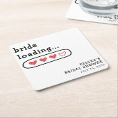 Brautparty für die Ladung von Brücken Rechteckiger Pappuntersetzer (angewinkelt)