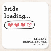 Brautparty für die Ladung von Brücken Rechteckiger Pappuntersetzer (Vorderseite)