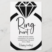Brautparty für die Minimalistische Ringjagd (Vorderseite)