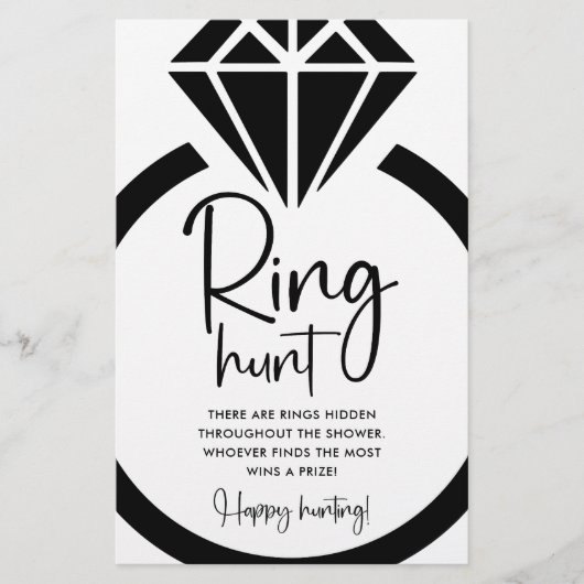 Brautparty für die Minimalistische Ringjagd (Vorderseite)