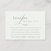 Brautparty für die Schwarz-weiße Skriptanforderung Begleitkarte (Vorderseite)