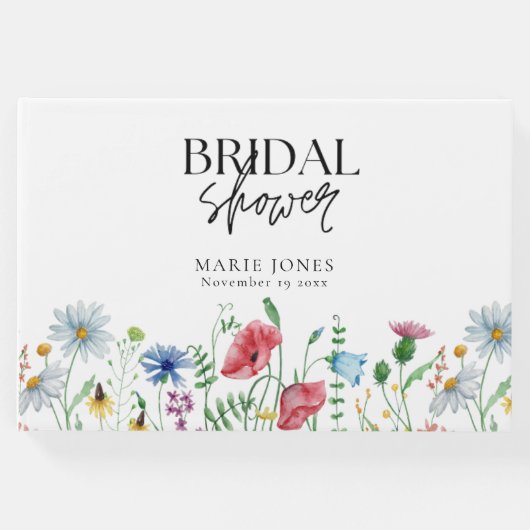 Brautparty für die Weißästhetik Gästebuch (Vorderseite)