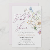 Brautparty für die Wildblume Einladung (Vorne/Hinten)