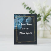 Brautparty für einfache Chic-geometrische Rahmen Postkarte (Stehend Vorderseite)