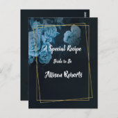 Brautparty für einfache Chic-geometrische Rahmen Postkarte (Vorne/Hinten)