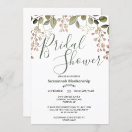 Brautparty für einfache Pastell-Floral Einladung
