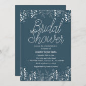 Brautparty für einfache und schicke Wildblume Einladung (Vorne/Hinten)