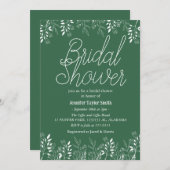 Brautparty für einfache und schicke Wildblume Einladung (Vorne/Hinten)