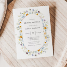 Brautparty für empfindliche Wildblumen