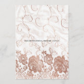 Brautparty für Flora und Fauna Hinweiskarte (Rückseite)