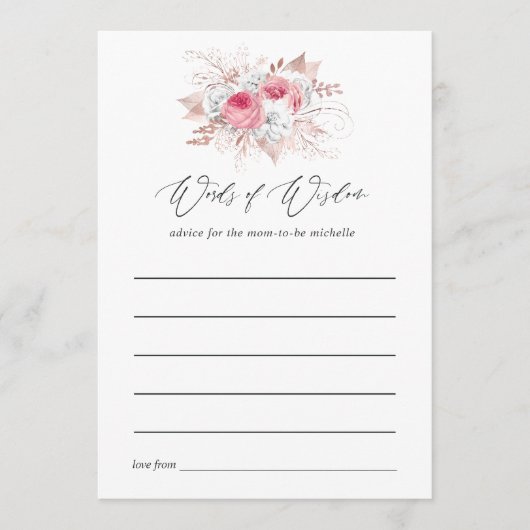 Brautparty für Flora und Fauna Hinweiskarte (Vorderseite)