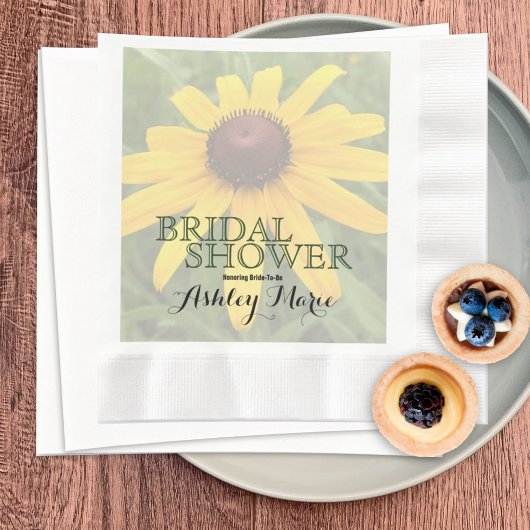 Brautparty für Floral Solo Rudbeckia Fotograf Cust Serviette