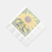 Brautparty für Floral Solo Rudbeckia Fotograf Cust Serviette (Ecke)
