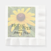 Brautparty für Floral Solo Rudbeckia Fotograf Cust Serviette (Vorderseite)