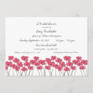 Brautparty für frische Blume Einladung