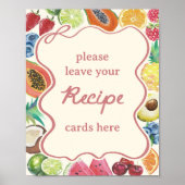 Brautparty für frische Früchte Poster (Vorne)