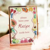 Brautparty für frische Früchte Poster