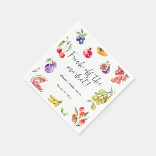 Brautparty für frisches Obst und Gemüse Serviette (Ecke)