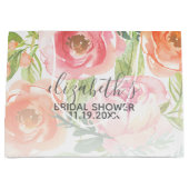 Brautparty für gestrichene Wasserfarben-Blume Große Geschenktüte (Vorderseite)