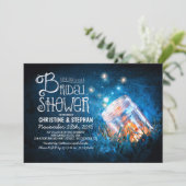 Brautparty für Glühwein und Glühwürmchen Einladung (Stehend Vorderseite)