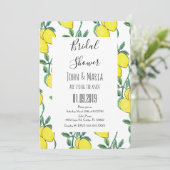 Brautparty für grünes Mittagessen Einladung (Stehend Vorderseite)