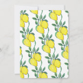 Brautparty für grünes Mittagessen Einladung (Rückseite)