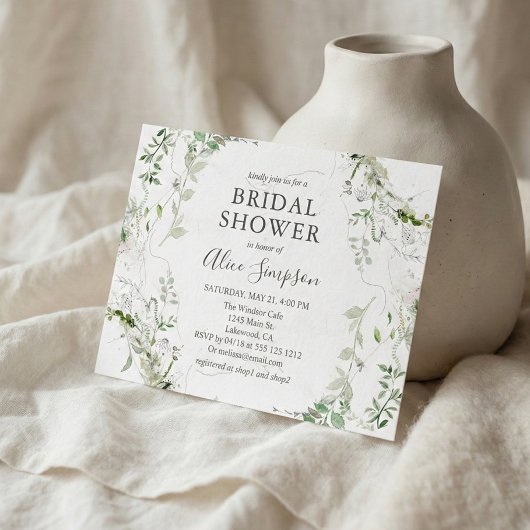 Brautparty für Grünflächen Einladungspostkarte