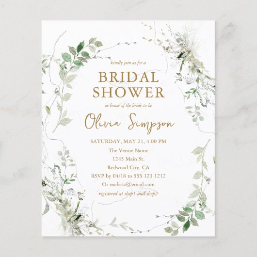 Brautparty für Grünflächen Flyer (Vorne)