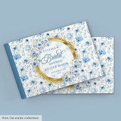 Brautparty für hellblaue Blume Gästebuch