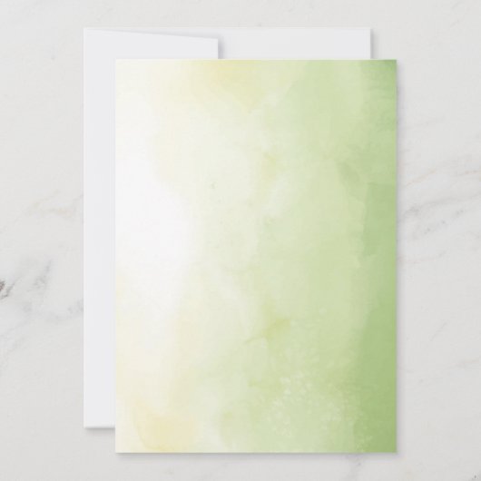 Brautparty für helle Wildblumen Einladung (Rückseite)