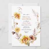 Brautparty für Herbst-Blätter Einladung (Vorderseite)